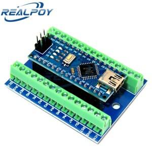 NANO V3.0 컨트롤러 터미널 어댑터 확장 보드 Arduino AVR ATMEGA328P 용 심플 플레이트