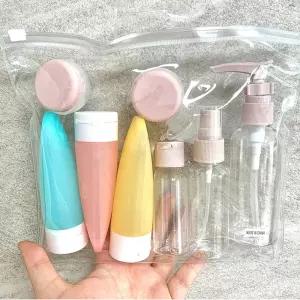 여행용 화장품 소분용 공병 파우치 세트 키트 샴푸 세면백 워시백 용용기