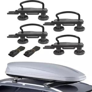 라쿠나 4PCS 스테인리스 스틸 루프 박스 U-볼트 클램프 자동차 액세서리 밴 장착 키트 U 브래킷 설치 랙