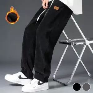 골덴바지 캐주얼 코듀로이 기모 팬츠 남자 겨울 추리닝바지