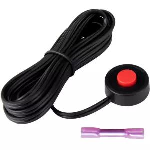 FARBIN 에어 혼 버튼 원형 레드 캡 스위치 3미터 와이어 포함 푸시 DIY 전자 부품 사전 배선 (레드 스팟