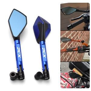 호환 PCX125 PCX 125 150 21- CNC 금속 조정 가능 바이크 오토바이 후면보기 미러 사이드 액세서리