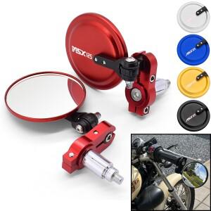 바이크 오토바이 미러 사이드 액세서리 HONDA MONKEY 125 MSX125 MSX GROM 용 핸들 바 엔드 장착