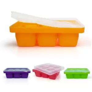 큐브 이유식냉동보관 안심 실리콘트레이 6구