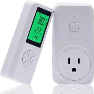 DIGITEN 온도 컨트롤러 WTC100 무선 조절 콘센트 프로그래머블 조절기 원격 센서 온실 포함