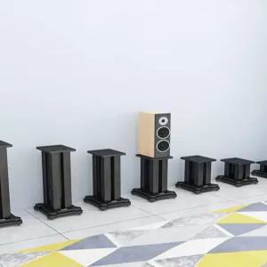 스피커 스탠드 다용도 브래킷 고정 지지대 랙 원목 방음 가정용