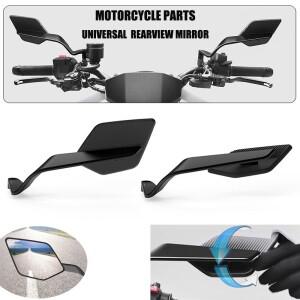 호환 CB650F CB750 CB1000R 용 범용 바이크 오토바이 미러 윈드 윙 사이드 리어뷰 후진