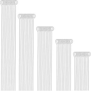 클래식 씰 500개 스테인리스 스틸 헤드 핀 주얼리 제작용 5가지 다양한 크기의 DIY 공예 구슬 귀걸이