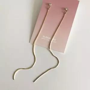 뱀줄라인롱드롭 귀걸이/귀찌 mYp7+3oSD