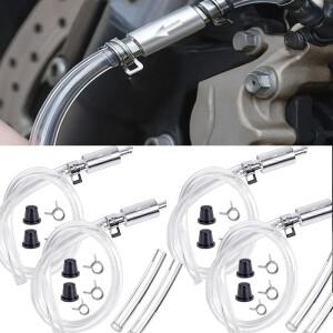 브레이크 액 블리더 호스 일방향 체크 밸브 포함 자동차바이크 오토바이 키트 클램프