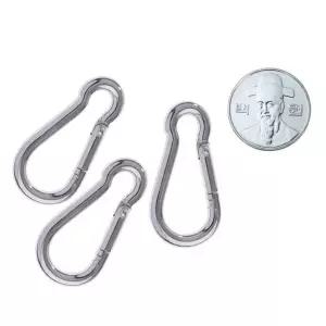 땅콩 강철 카라비너 4mm 소형 16개비나 스틸비너 스테인레스 캠핑