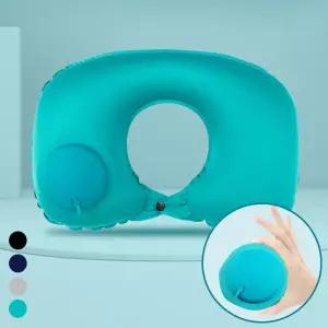 비행기 기차 여행 기내용 휴대용 에어 목쿠션 베개 용목