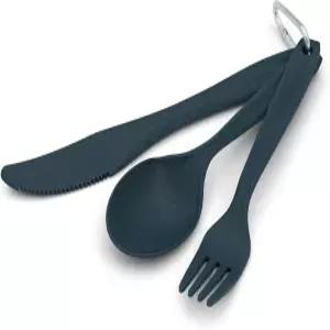 코글란의 캠프 식기 세트 ？ 가볍고 내구성이 뛰어나며 적인 밀짚 바이오 인퓨즈드 풀사이즈 나이프 포크