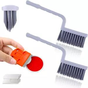 V자형 그라우트 클리너 브러시 스크레이퍼 타일 바닥용 뻣뻣한 브리스틀 클리닝 샤워 욕실 주방 가정용