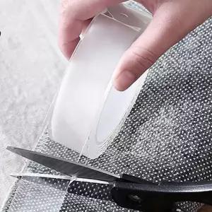 1M 투명 양면 테이프 접착 부착식 실리콘테이프