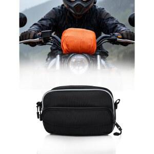 NILKATSS 방수 커버가 있는 가방 액세서리 SOFTAIL 블랙 크루저 자전거용 보관 도구 DYNA 오토바이 다목적 더트 SPORTSTERS 바이크 핸들바