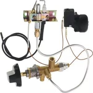 프로판 파이어 피트 메인 컨트롤 황동 안전 밸브 키트 교체 부품 연결 튜브 틸트 스위치 및 장치 점화