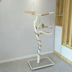 앵무새 나무 스탠드 놀이터 그네 새장 세트 횟대