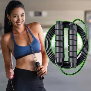 190g 3m 안꼬이는 중량 줄넘기 와이어 길이 조절 헤비 고