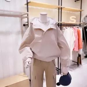 [시에로] SI3JPF253 안감배색 후드 루즈핏 아노락 점퍼_P366855984