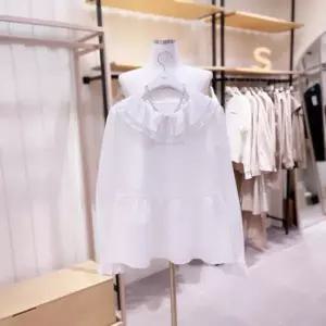 [시에로] SH1SHF042 주름카라 A라인 블라우스_P358467841