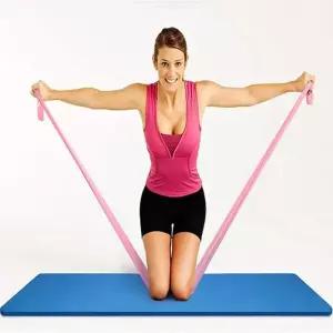 근력운동 라텍스 스트레칭 밴드 임산부요가 홈필라테스