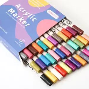 아크릴 마카펜 디자인 컬러링 드로잉 마커펜 36색 세트