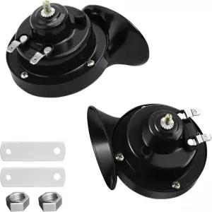 2PCS 300DB 슈퍼 라우드 트레인 혼 12V 방수 에어 교체 키트 카 전기 달팽이 더블 자동차 오토바이 트럭