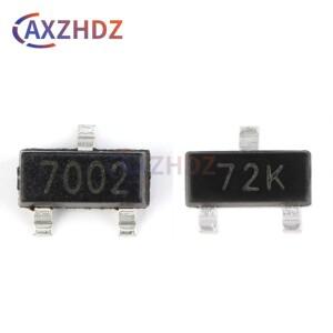 100PCS 2N7002 LT1G 72K 12W LWW L2N7002KLT1G RK SOT-23 60V 340mA 115mA SMD N 채널 MOSFET 트랜지스터