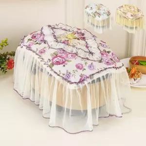 다용도 밥솥 덮개 레이스 가리개 플라워 밥통 방진 정수기커버