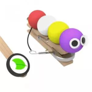 자석으로 움직이는 진동 애벌레 5인용