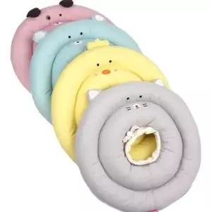 피부회복용 반려견 넥카라 고양이 그레이 M 피부긁힘방지 피부회