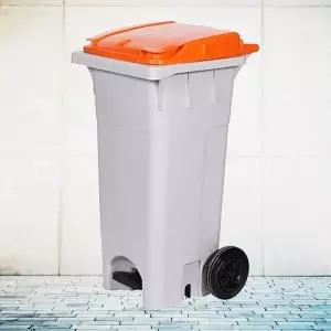 [하프클럽/셀러허브]음식물 쓰레기통 120L 페달완충형 쓰레기통 분리수거