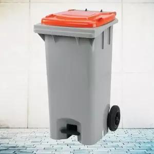 [하프클럽/셀러허브]음식물 쓰레기통 120L 페달형 자동상차 쓰레기통