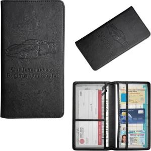 오제니 자동차 등록 및 보험 소유자 5.11인치 x 9.44인치 프리미엄 글러브 박스 정리함 마그네틱 잠금장치