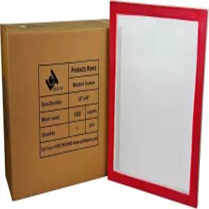 20 x 24 인치 프리 스트레치 알루미늄 실크 스크린 인쇄 프레임과 160 개의 화이트 메쉬(6 팩 스크린)