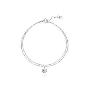 [롯데백화점]티르리르 싱글 라운드 큐빅 실버화이트 팔찌 TBSSVW10678M