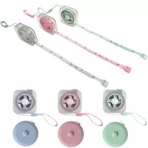 6개 소프트 리트랙터블 테이프 측정용 양면 200CM/79 본체 원단 재봉 재단사 천 무게 손실