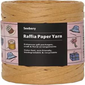공예용 시베리 라피아 리본 실 - 선물 포장 DIY 장식 블라인드 등을 위한 잔디 트위니 매트 스트링 종이