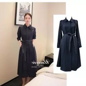 셔츠원피스 봄 가을 겨울 프렌치 무드명 플레어 원피스 B2589