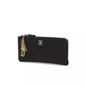 [백화점 정품] 닥스 ACC 25FW 블랙 DD로고 소가죽 슬림 2단 장지갑 DCWA5F528