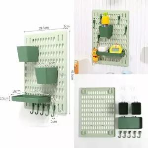 홈데코 FHB285D0 접착식 페그보드 선반세트 타공보드 소품수납