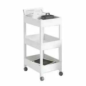 3단 GQB587R1 이동식 트롤리 트레이 이동형 선반 1개 화이트