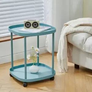 홈앤리빙사각2단이동식선반(스카이)사이드트롤리 WWI096R7