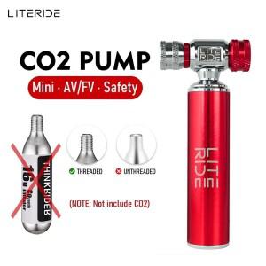 자전거용 CO2 펌프 슈레더 프레스타 어댑터 공기 주입기 알루미늄 타이어 튜브 미니 소형 MTB 카트리지