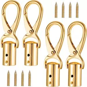 코드 엔드 캡 목걸이 초커 팔찌 태슬백 스트랩 DIY용 랍스터 걸쇠 발견으로 주얼리 제작용 비즈 0.55 골드