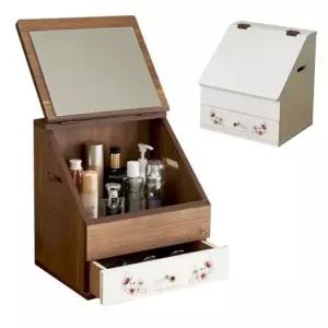 학생화장대 화이트 좌식 화장대 이동식 학생 미니 소형 접이식