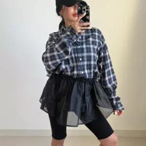 [신상오픈런]발레리나 무용복 레이어드 셔링 시스루스커트 미니 (30089567)