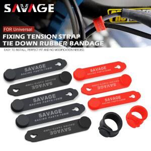 호환 부품 고정 장력 스트랩 실리콘 붕대 범용 오토바이 액세서리 오일 파이프 호스/스로틀/브레이크 클러치 케이블/와이어 모토크로스