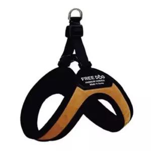 [반려] 강아지하네스 런 스웨이드 카멜 S 1P 애견 산책 외출